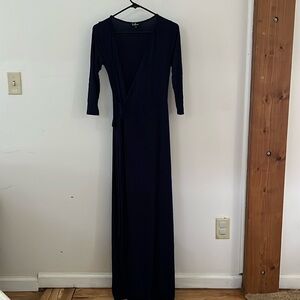 Lulus Navy Blue Wrap Dress